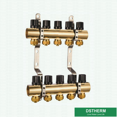3 cicli - un collettore d'ottone molteplice d'ottone di 12 dei cicli di pavimento del riscaldamento separatori di acqua per il tubo di Pex