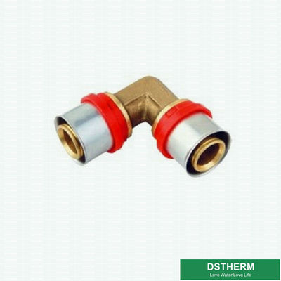Montaggi d'ottone diritti infilati uguali su misura del sindacato della stampa del doppio di compressione del gomito per il tubo di alluminio di Pex Pex