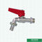 La maniglia diritta di alluminio rossa ha personalizzato il rubinetto d'ottone del peso di marca della palla della valvola d'ottone media della valvola