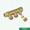 Due modi - sei collettori d'ottone dei separatori di acqua di modi per il tubo di Pex hanno personalizzato Logo For Hot Water Supplying