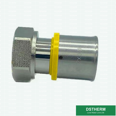 Accoppiamento d'ottone di compressione dei montaggi del gomito infilato unione per il tubo di alluminio di Pex Pex