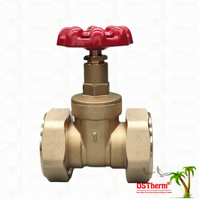 Valvola di porta in ottone con maniglia di ferro fuso rosso ad alto flusso 1/2"-4"