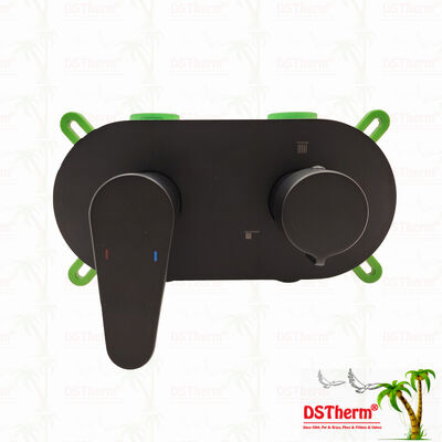 PPR 5 Ways Valvola di doccia per miscelatore rivestita di nero per il controllo della temperatura e del flusso