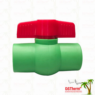 Valvola a sfera di plastica PPR con sfera di plastica per impianti idraulici 20-63 mm perdita zero