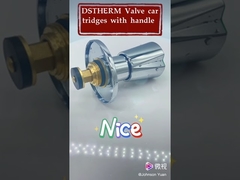 Maniglia rotonda in lega di zinco cromata per cartucce valvola in ottone