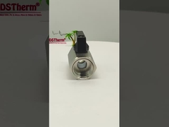 Valvola a sfera mini placcata in nichel per impianti idraulici 1/2