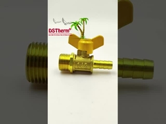 Maniglia di farfalla a filo maschile Valvola di gas di ottone Valvola di gas Valvola di gas Valvola a sfera personalizzata