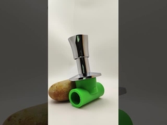 Valvola di arresto Ppr cromata con maniglia antiscivolo per tubazioni 20-40 mm Dimensioni personalizzabili