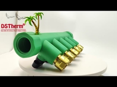 PPR ottone rosso 5 modi Manifold personalizzato Logo e colore 20mm