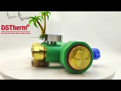 Manifold PPR con valvola a sfera Acqua calda e fredda Blu 3 modi Manifold Logo e colore personalizzati 25mm