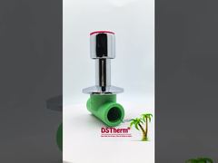 Valvola di arresto cromata Ppr con maniglia antiscivolo a bassa manutenzione 20-32 mm Dimensioni personalizzabili