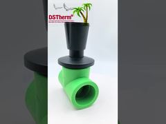 Ppr Valvola di arresto rivestita di nero Valvola di ottone Valvola centrale Elettroforetica Rivestimento nero Dimensione personalizzata