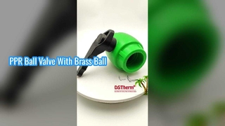 Maniglia ondulata a sfera in ottone con valvola a sfera durevole PPR