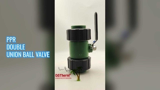 Valvola a sfera a doppia unione PPR facile da installare