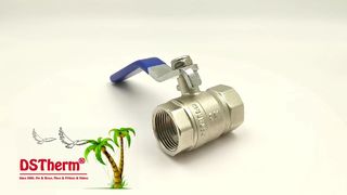 Valvola a sfera in ottone nichelato resistente per un flusso affidabile