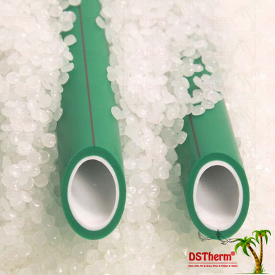 Colore verde di plastica ad alta temperatura del tubo PN25 dell'acqua calda PPR per la costruzione di nave