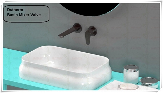 Valvola del bacino PPR Valvola del miscelatore nascosta Rubinetto per acqua calda fredda Rubinetto in ottone PPR di colore nero