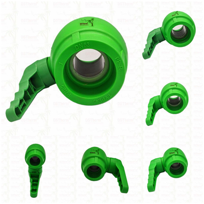 Valvola a sfera in plastica PPR con maniglia d'allungamento e maniglia d'allungamento ergonomica a sfera in ottone 20-63 mm