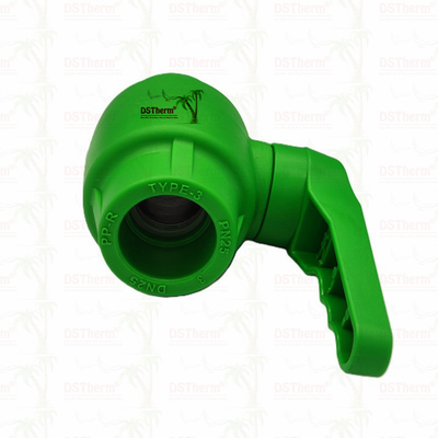 Valvola a sfera in plastica PPR con maniglia d'allungamento e maniglia d'allungamento ergonomica a sfera in ottone 20-63 mm