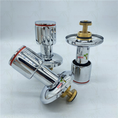 Valvola di arresto cromata Ppr con maniglia antiscivolo a bassa manutenzione 20-32 mm Dimensioni personalizzabili