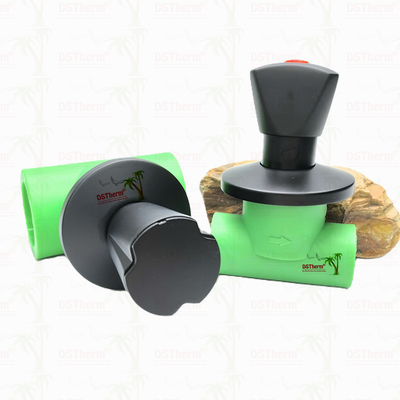 Ppr Valvola di arresto rivestita di nero Valvola di ottone Valvola centrale Elettroforetica Rivestimento nero Dimensione personalizzata