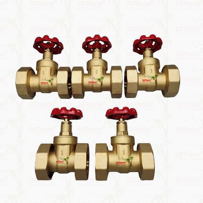 Valvola di porta in ottone con maniglia di ferro fuso rosso ad alto flusso 1/2"-4"
