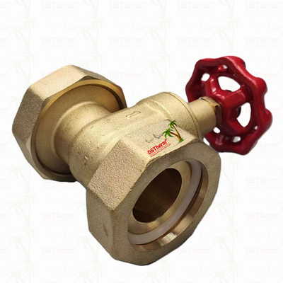 Valvola di porta in ottone con maniglia di ferro fuso rosso ad alto flusso 1/2"-4"