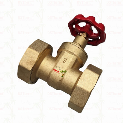 Valvola di porta in ottone con maniglia di ferro fuso rosso ad alto flusso 1/2"-4"