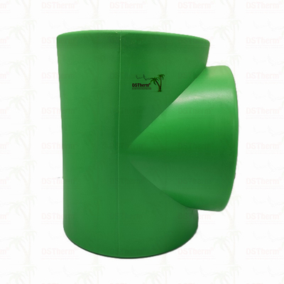 PPR Equal Tee per sistema di tubazioni PN25 DN160 Alta durata Eco Conscious