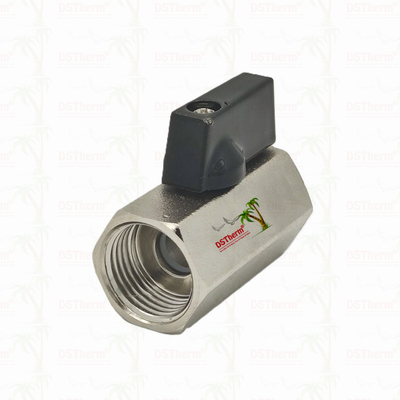 Valvola a sfera per impianti idraulici rivestita di nichel 1/2' resistenza alla corrosione efficienza spaziale