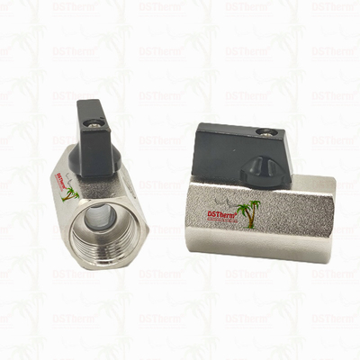 Valvola a sfera per impianti idraulici rivestita di nichel 1/2' resistenza alla corrosione efficienza spaziale