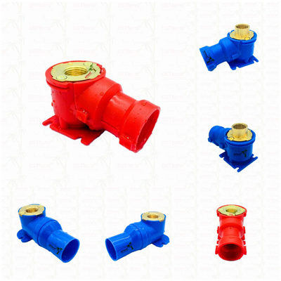 Fittings PEX Blu PEX gomito resistente alla corrosione Flessibile installazione colore personalizzato
