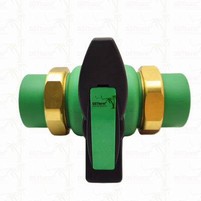 Valvola a sfera PPR Union Full Bore Valvola a sfera a doppia unione PPR 20-63MM Installazione a vista