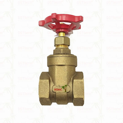 Valvola di porta in ottone con maniglia rossa 1/2"-2" Dimensione personalizzata Anticorrosione