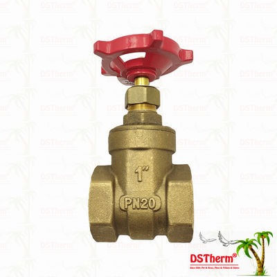 Valvola di porta in ottone con maniglia rossa 1/2"-2" Dimensione personalizzata Anticorrosione