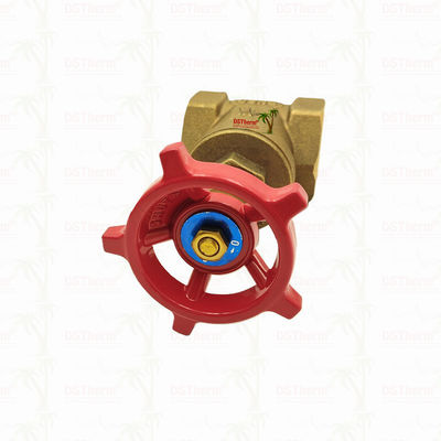 Valvola di porta in ottone con maniglia rossa 1/2"-2" Dimensione personalizzata Anticorrosione