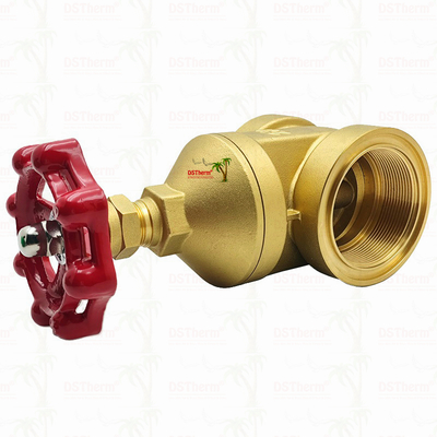 Valvola a saracinesca in ottone con maniglia rossa 2 1/2" Dimensione personalizzata Capacità di sopportazione alta pressione