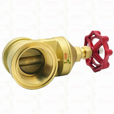 Valvola a saracinesca in ottone con maniglia rossa 2 1/2" Dimensione personalizzata Capacità di sopportazione alta pressione