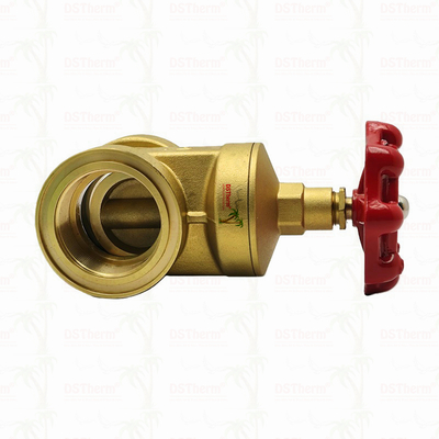 Valvola a saracinesca in ottone con maniglia rossa 2" Dimensione personalizzata Capacità di tenuta ad alta pressione