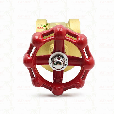 Valvola a saracinesca in ottone con maniglia rossa 2" Dimensione personalizzata Capacità di tenuta ad alta pressione