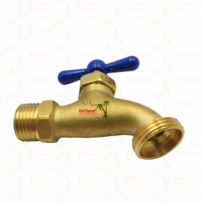 Rubinetto in ottone Bibcock in ottone Valvola del rubinetto Rubinetto per l'acqua Materiale personalizzato 1/2" 3/4"