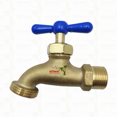 Rubinetto in ottone Bibcock in ottone Valvola del rubinetto Rubinetto per l'acqua Materiale personalizzato 1/2" 3/4"