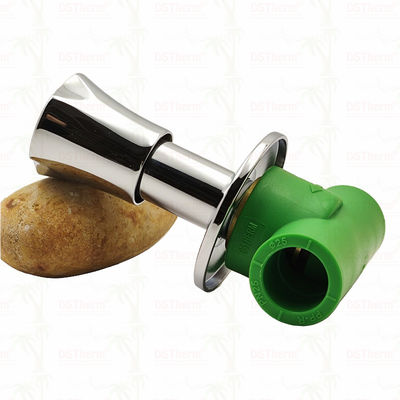 Valvola di arresto PN25 PPR 20-40 mm cromata con maniglia antiscivolo