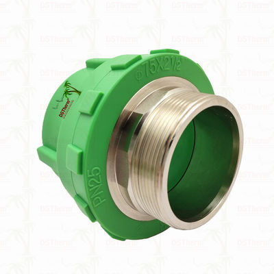 Fittings per tubi PPR di plastica a filo maschile 75*2 1/2" Dimensioni personalizzate