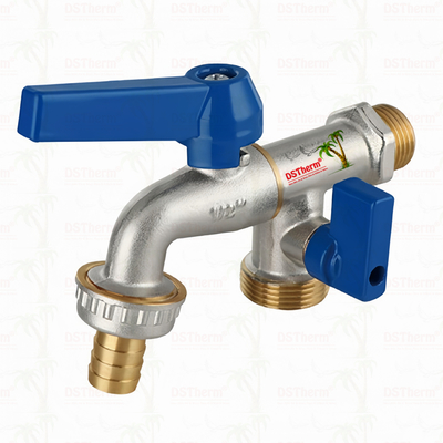 Rubinetto a doppio attacco universale classico in alluminio, rubinetto in ottone, rubinetto in ottone 1/2"*3/4"*3/4"