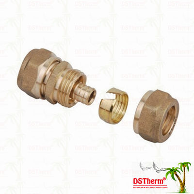 Montaggi d'ottone uguali Logo Screw Fittings Middle Weight su misura colore d'ottone di Pex dell'accoppiamento infilato