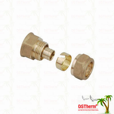 Montaggi d'ottone uguali Logo Screw Fittings Middle Weight su misura colore d'ottone di Pex dell'accoppiamento infilato