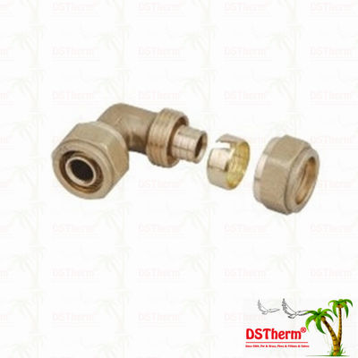 Il maschio ha infilato l'ottone d'ottone Logo Screw Fittings Middle Weight su misura colore dei montaggi di Pex del gomito