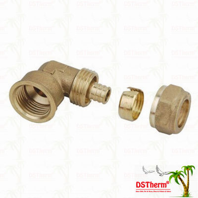 Il maschio ha infilato l'ottone d'ottone Logo Screw Fittings Middle Weight su misura colore dei montaggi di Pex del gomito