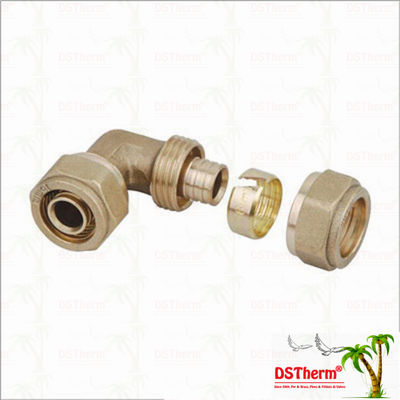 Montaggi d'ottone infilati femminili Logo Screw Fittings Middle Weight su misura colore d'ottone di Pex del gomito